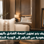 كيف يتم تجهيز أجنحة الفنادق بالهوية السعودية من الديكور إلى الهدية التذكارية؟